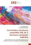 Corrélations structures propriétés ONL de 3 nouveaux composés hybrides