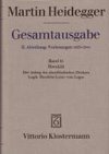 Gesamtausgabe Abt. 2 Vorlesungen Bd. 55. Heraklit