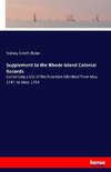 Supplement to the Rhode Island Colonial Records