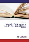 A study of risk factors in construction project as per Indore