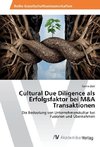 Cultural Due Diligence als Erfolgsfaktor bei M&A Transaktionen