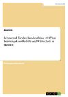 Lernzettel für das Landesabitur 2017 im Leistungskurs Politik und Wirtschaft in Hessen