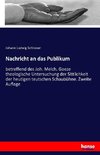 Nachricht an das Publikum