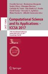 Computational Science and Its Applications - ICCSA 2017