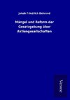 Mängel und Reform der Gesetzgebung über Aktiengesellschaften