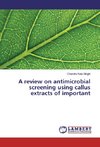 A review on antimicrobial screening using callus extracts of important