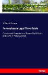 Pennsylvania Legal Time-Table