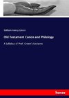 Old Testament Canon and Philology