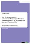 Eine Neukonzeption des naturwissenschaftlich-physikalischen Anfangsunterrichts zur Verbindung von Sach- und Fachunterricht