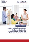 Hazir Giyim Üretiminde Ütüleme Kalitesini Iyilestirme Çalismalari