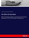 The Office Of Holy Week