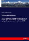 Record of Experiments