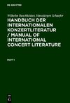 Handbuch der internationalen Konzertliteratur