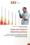 Étude des Facteurs d'abandon précoce