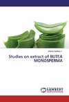 Studies on extract of BUTEA MONOSPERMA