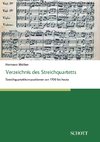 Verzeichnis des Streichquartetts