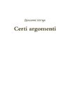 Certi argomenti