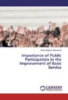 Importance of Public Participation in the Improvement of Basic Service