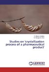 Studies on 'crystallization process of a pharmaceutical product'