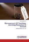 Management Of Teaching-Learning Resources In Schools