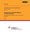 Comparison of Talent Management Evaluation Methods