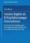 Soziales Kapital als Erfolgsfaktor junger Unternehmen