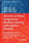 Advances in Neural Computation, Machine Learning, and Cognitive Research