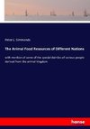 The Animal Food Resources of Different Nations