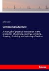 Cotton manufacture