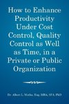 How to enhance productivity under cost control, quality control as well as time, in a private or public organization