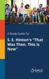 A Study Guide for S. E. Hinton's 