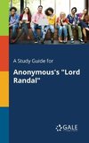 A Study Guide for Anonymous's 