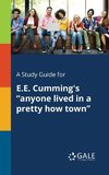 A Study Guide for E.E. Cumming's 