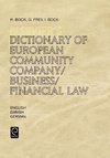 Bock, H:  Elsevier's Dictionary of European Community Compan