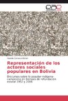 Representación de los actores sociales populares en Bolivia