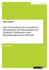 Eine Untersuchung des semantischen Hintergrundes der Stationsnamen des Moskauer U-Bahnnetzes unter Berücksichtigung ihrer Herkunft