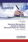 Signature Recognition System as SaaS on Microsoft Azure for Tablets