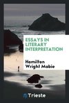 Essays in literary interpretation