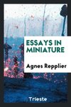 Essays in miniature