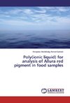 Poly(ionic liquid) for analysis of Allura red pigment in food samples