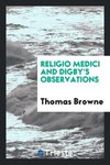 Religio medici and Digby's Observations