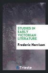 Studies in early Victorian literature