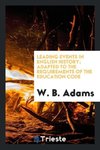 Leading events in English history; adapted to the requirements of the education code