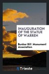 Inauguration of the statue of Warren