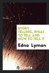 Story telling, what to tell and how to tell it