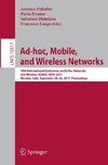 Ad-hoc, Mobile, and Wireless Networks