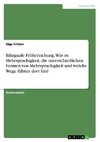 Bilinguale Früherziehung. Was ist Mehrsprachigkeit, die unterschiedlichen Formen von Mehrsprachigkeit und welche Wege führen dort hin?