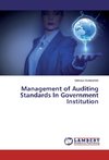 Management of Auditing Standards In Government Institution