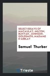 Select Essays of Macaulay