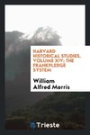 Harvard Historical Studies, Volume XIV; The Frankpledge System